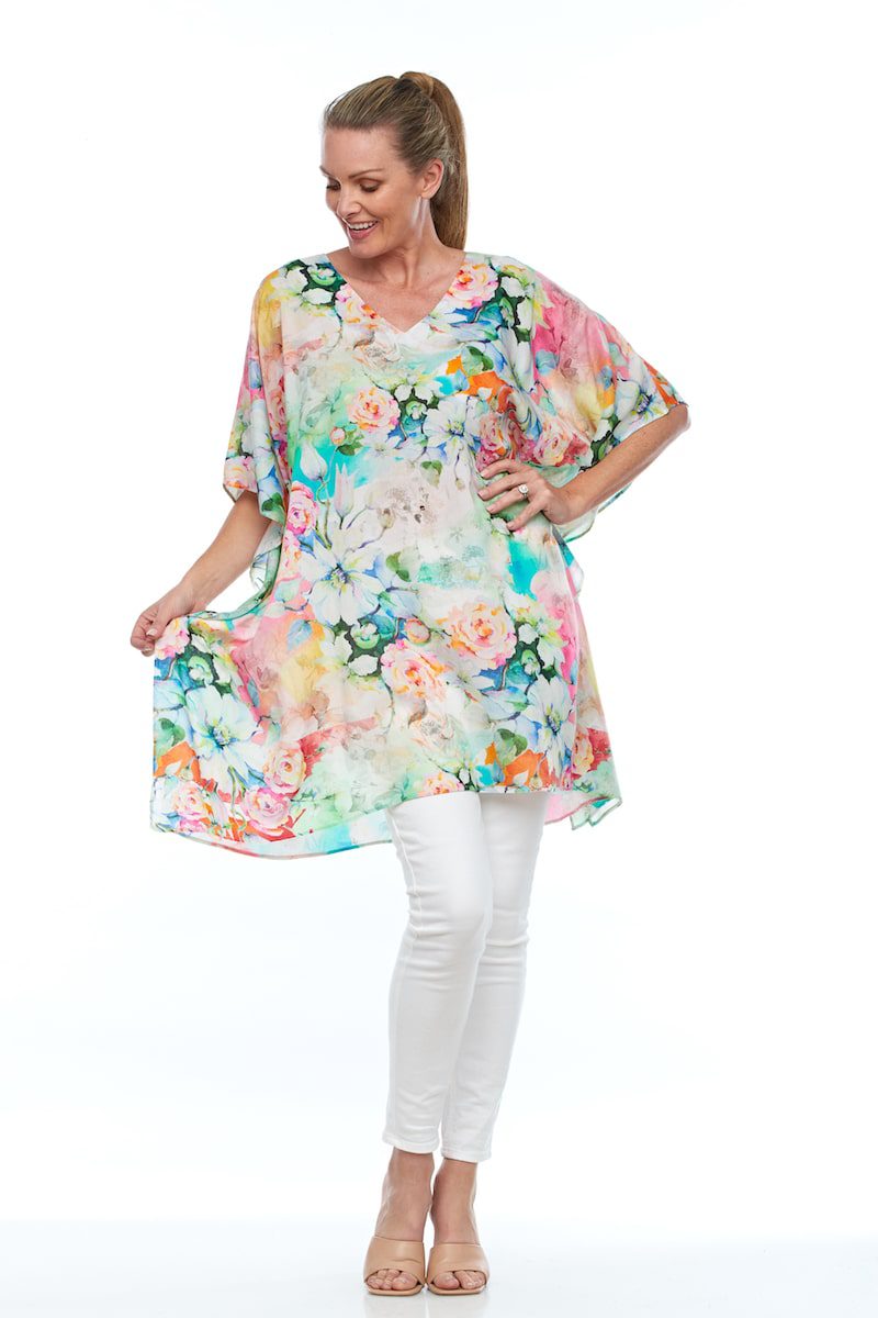 Floral - Kaftan Tops - Claire Powell
