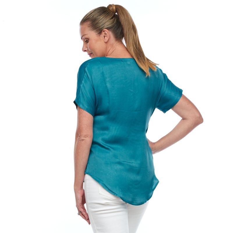 Teal - Bemberg Tops - Claire Powell - back
