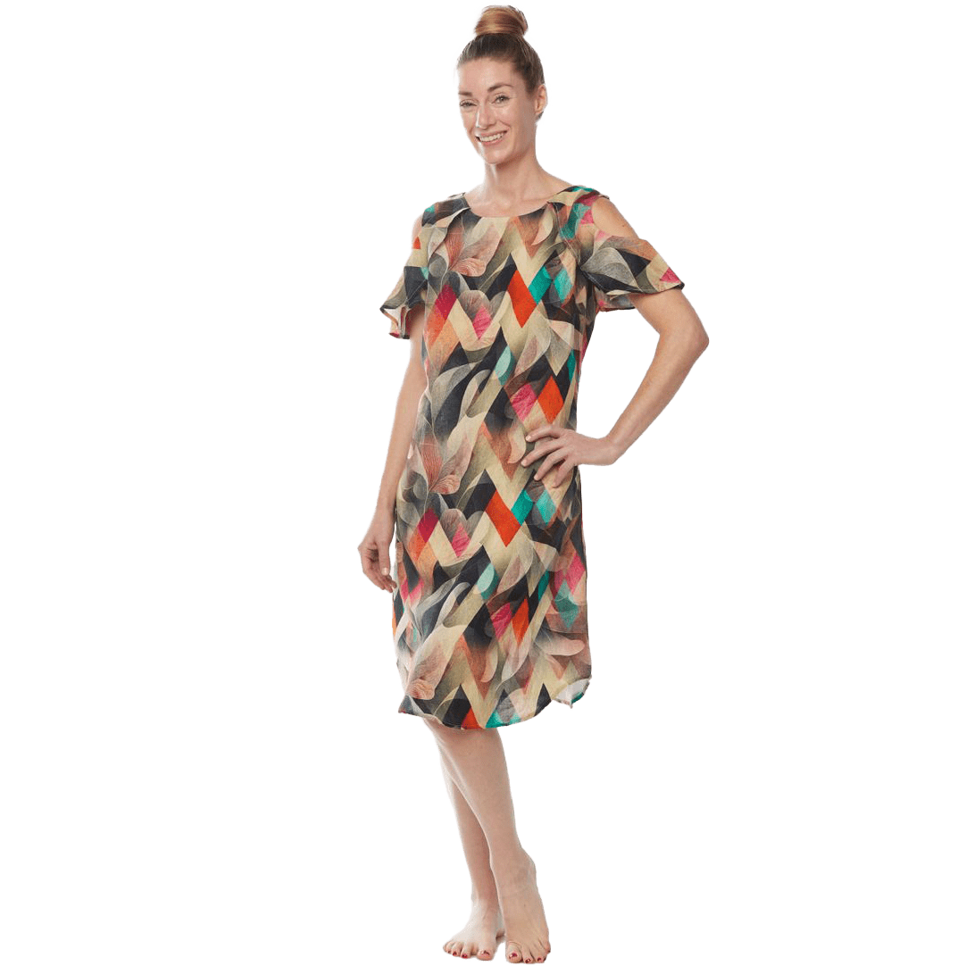 Claire Powell Ruffle Sleeve Dress Design Nightlife